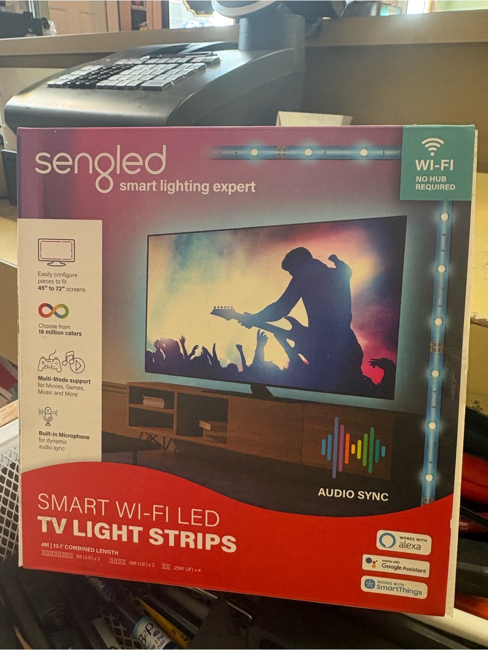 Sengled Smart Wi‑Fi LED TV Light Strips.